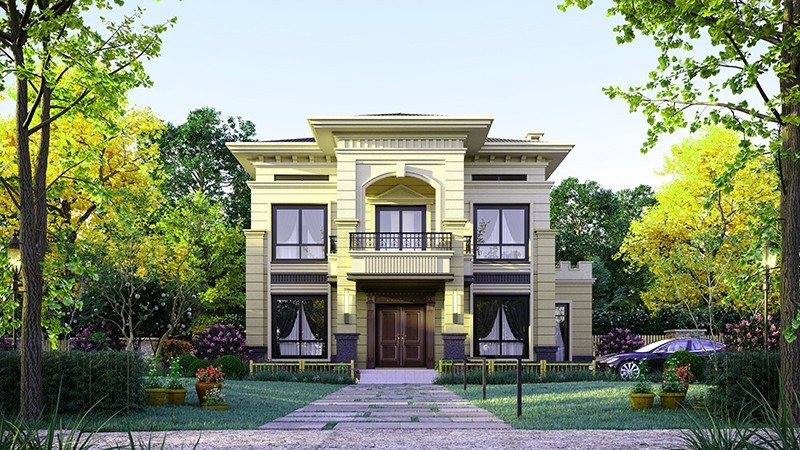 广西中式合院住宅，开放庭院与邻里乡亲更亲近